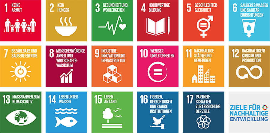 17 SDGs in der Übersicht